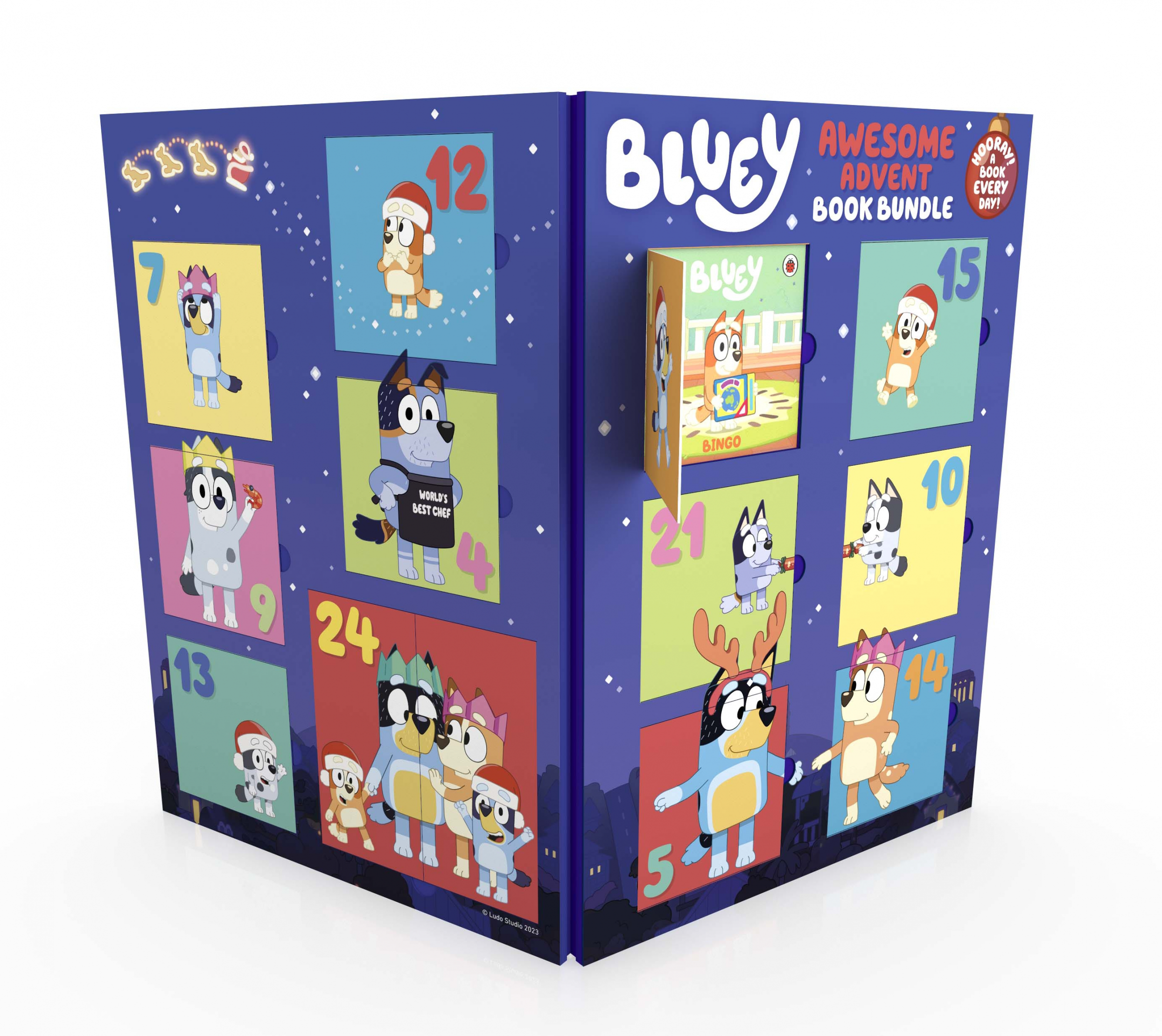 Bluey Awesome Advent Book Bundle Christmas Calendar (//) Penguin