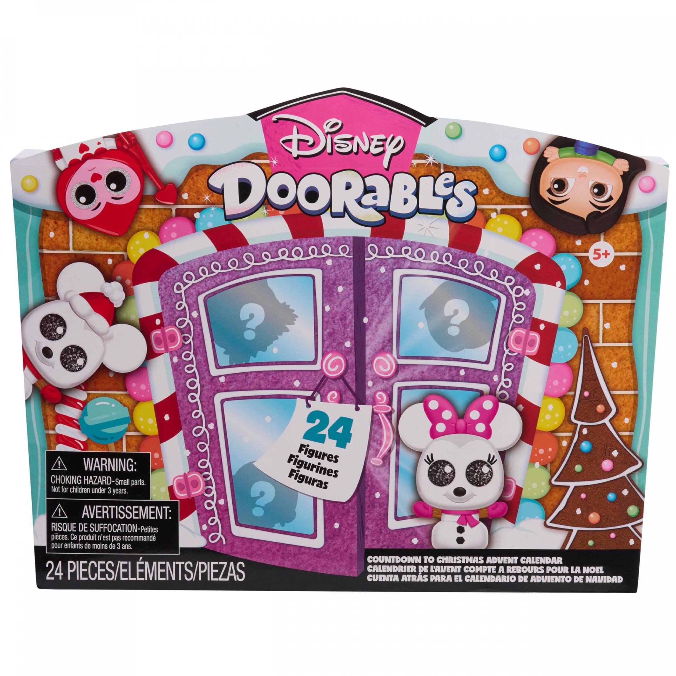 Disney Doorables Countdown to Christmas Advent Calendar, Blind Bag  Collectible Figures, Kids Toys for Ages  Up by Just Play