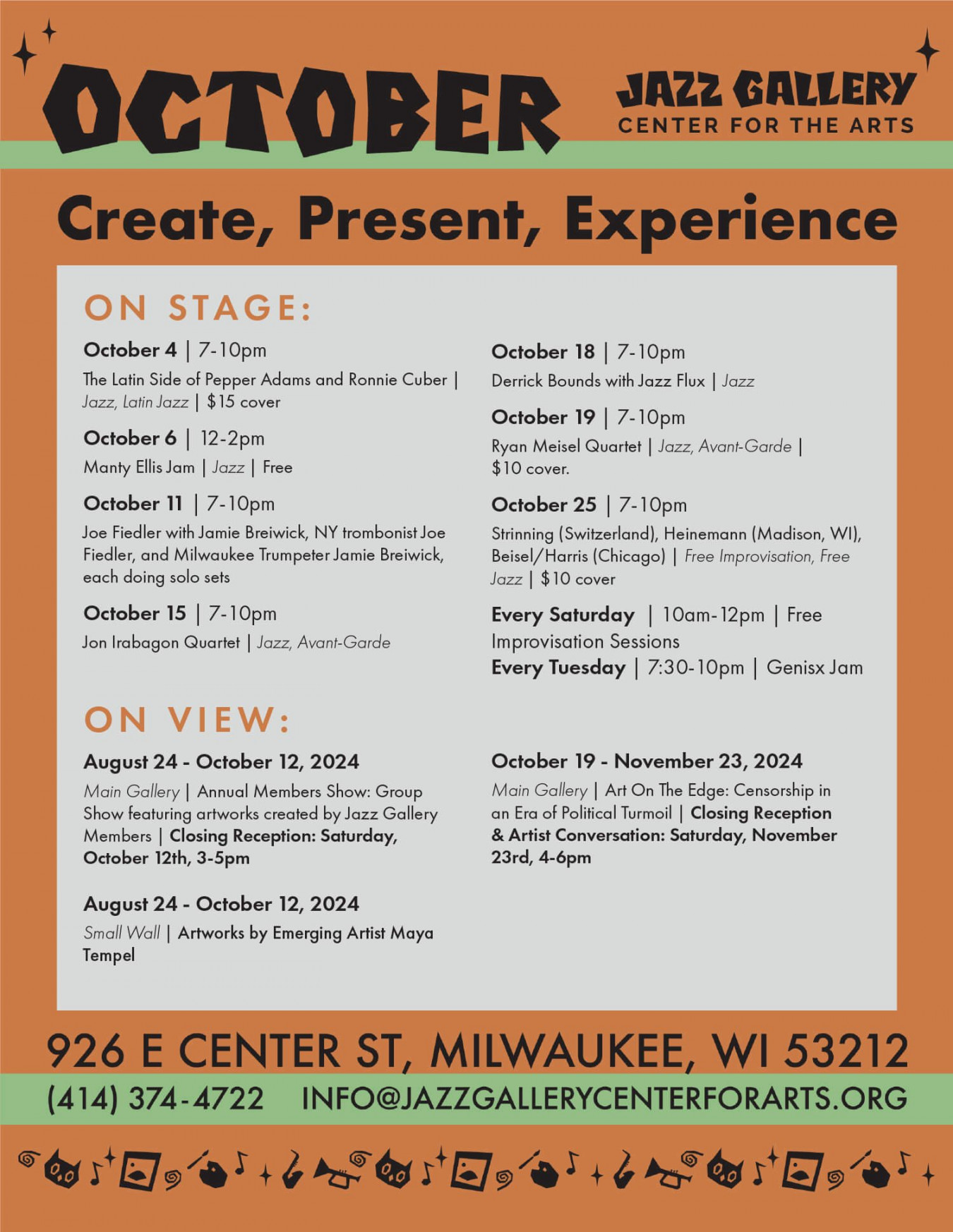 October  Events at the Jazz Gallery — Jazz Gallery Center for