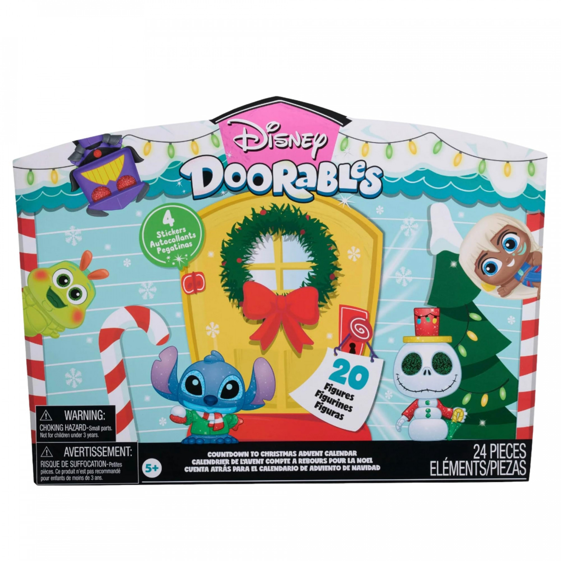 Disney Doorables  Advent Calendar   Pieces with Stickers (Disney  Doorables) : Amazon