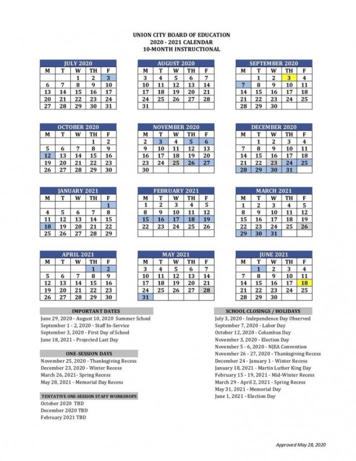 University New Haven Academic Calendar