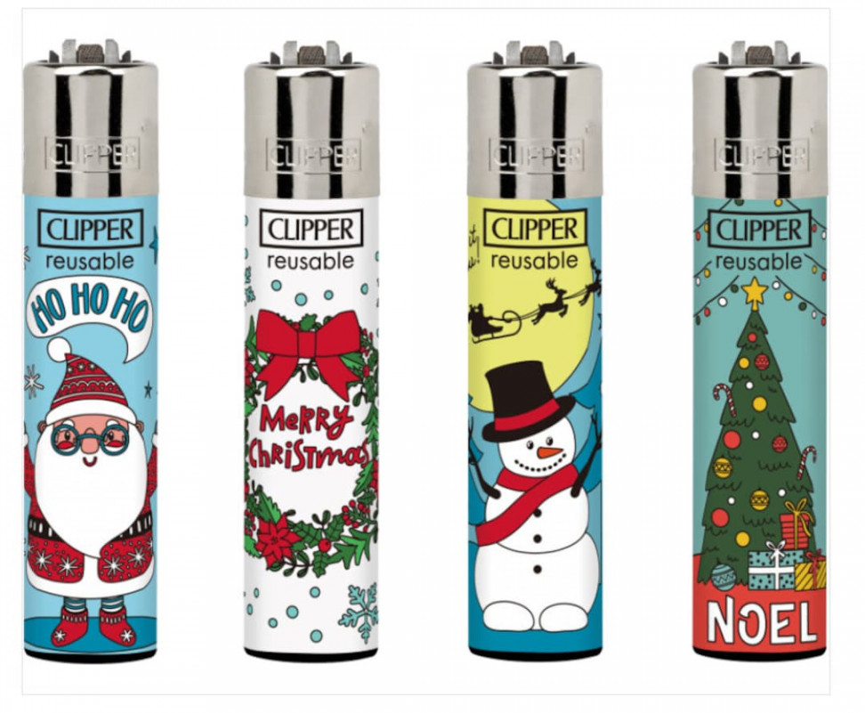 MERRY CHRISTMAS Clipper Lighters Unique Funny Cool Clippers Lighter  Clippers Collection Set Xmas Tree Snowman Santa Claus - Etsy Denmark