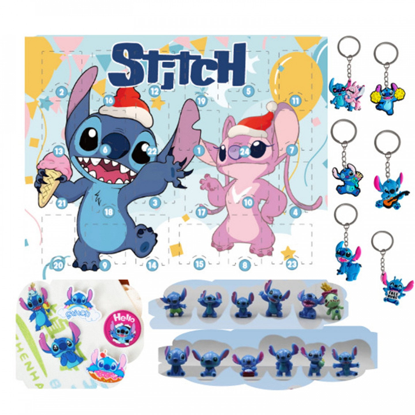 Stitch Advent Calendar  The Ultimate Stitch Advent Calendar for Kids:   Days of Surprises! Stitch Advent Calendar Blind Bag