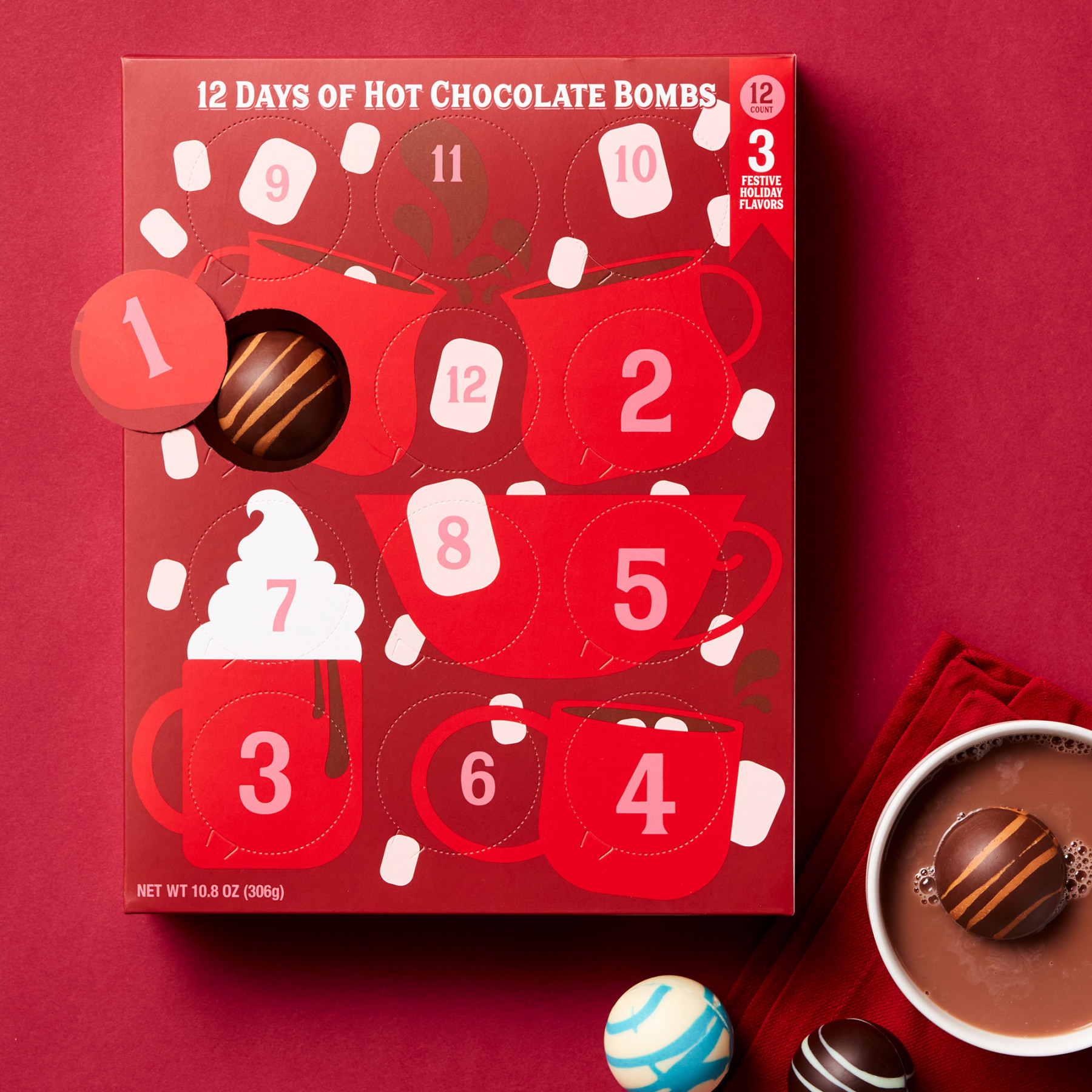 Days of Hot Cocoa Bombs Advent Calendar - $.-