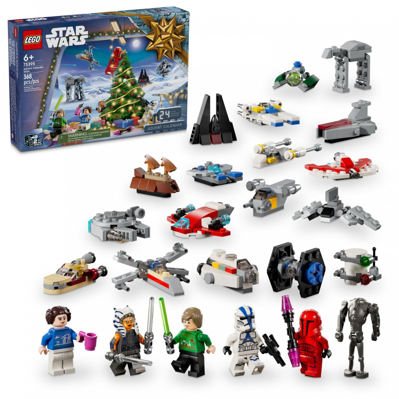 LEGO Star Wars  Advent Calendar for Kids, Building Set with  Star Wars  Figures and  Mini Toys,