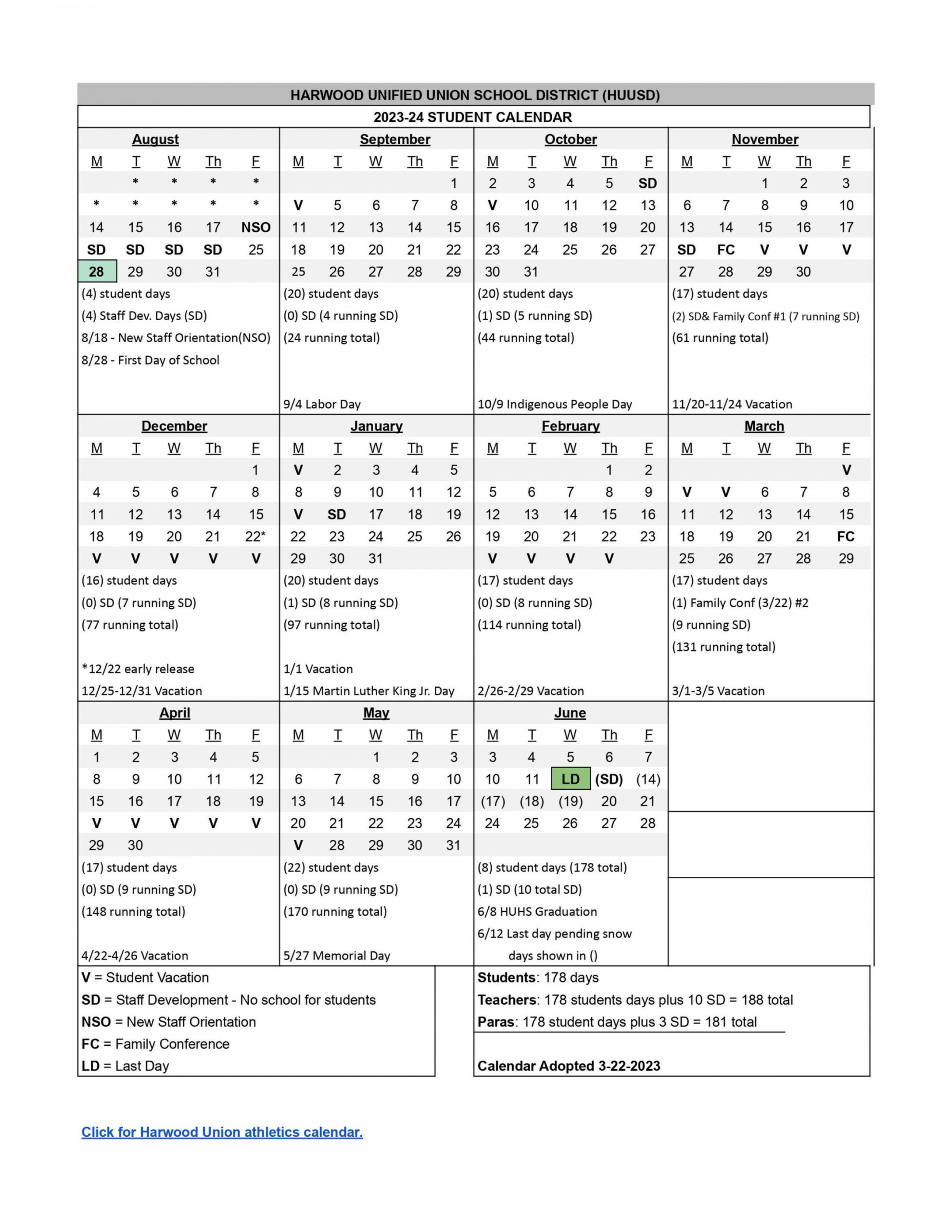 School district - calendar set: students get Thanksgiving School district - calendar set: students get Thanksgiving
