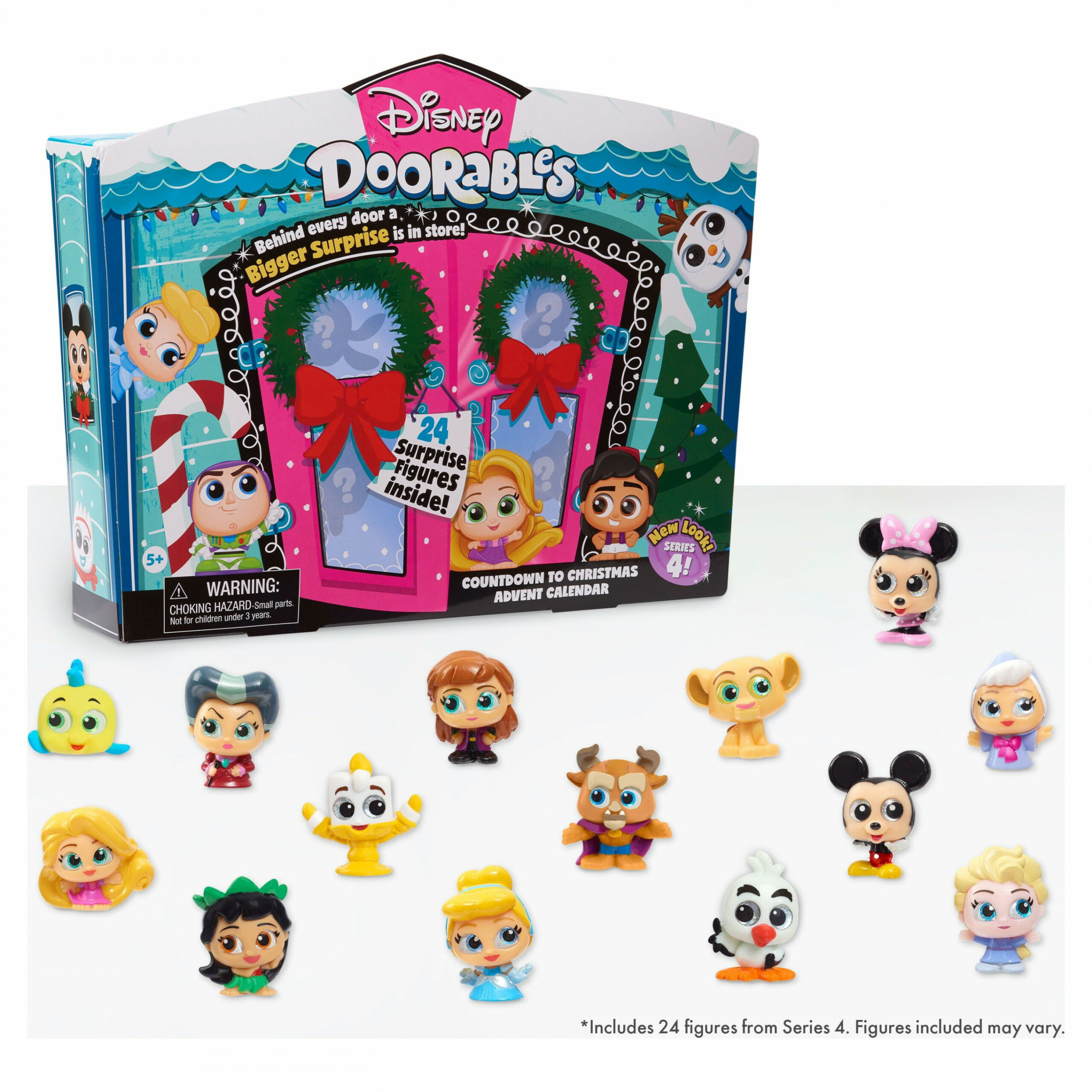 Disney Doorables  Advent Calendar,  Pieces, Officially Licensed Kids  Toys for Ages  Up, Gifts and Presents