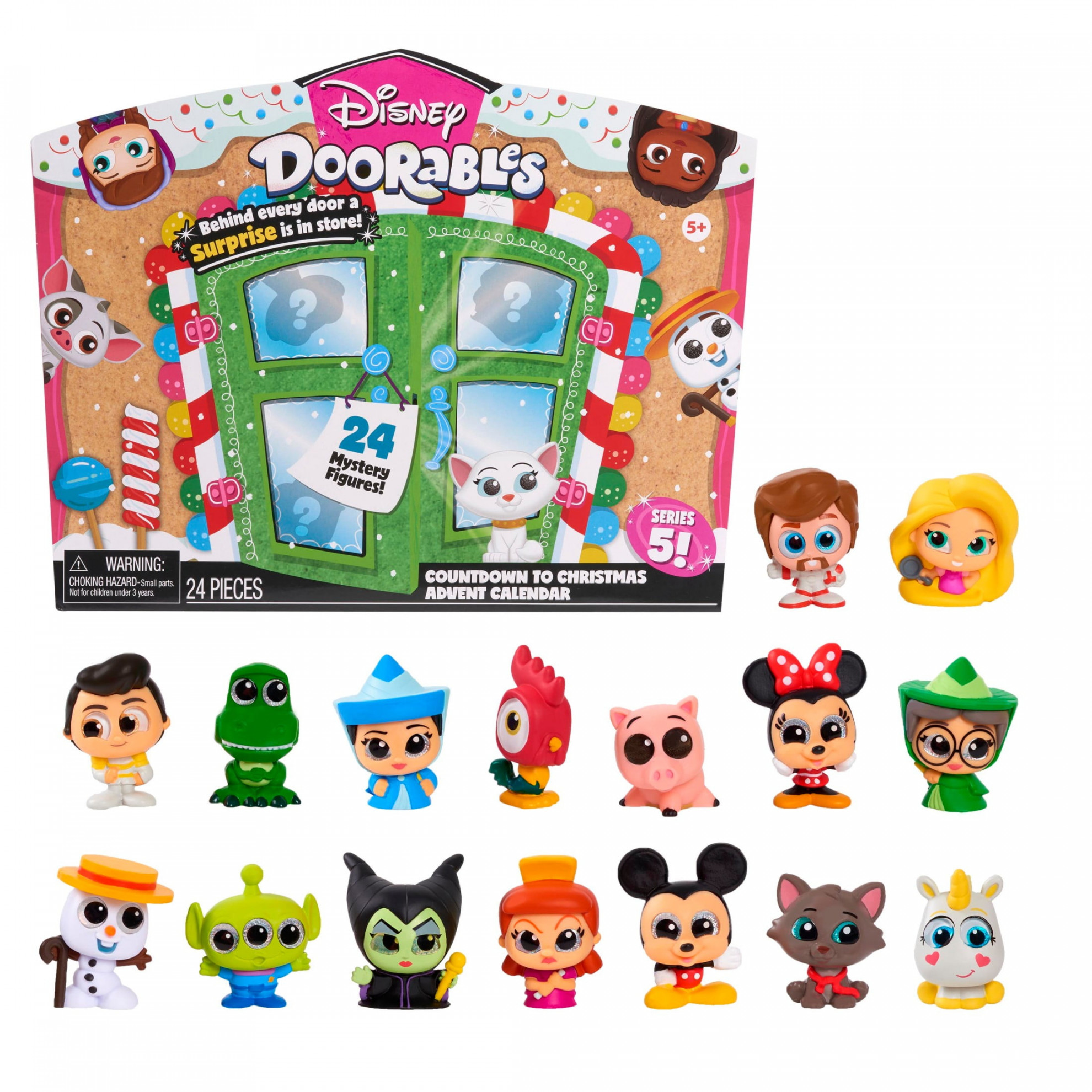 Disney Doorables Countdown to Christmas Advent Calendar, Kids Toys for Ages   up