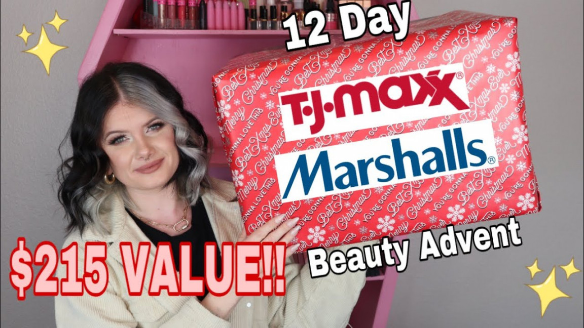 TJMAXX AND MARSHALLS  DAY BEAUTY ADVENT CALENDAR   DIY CALENDAR  UNBOXING  Vanessa Lopez