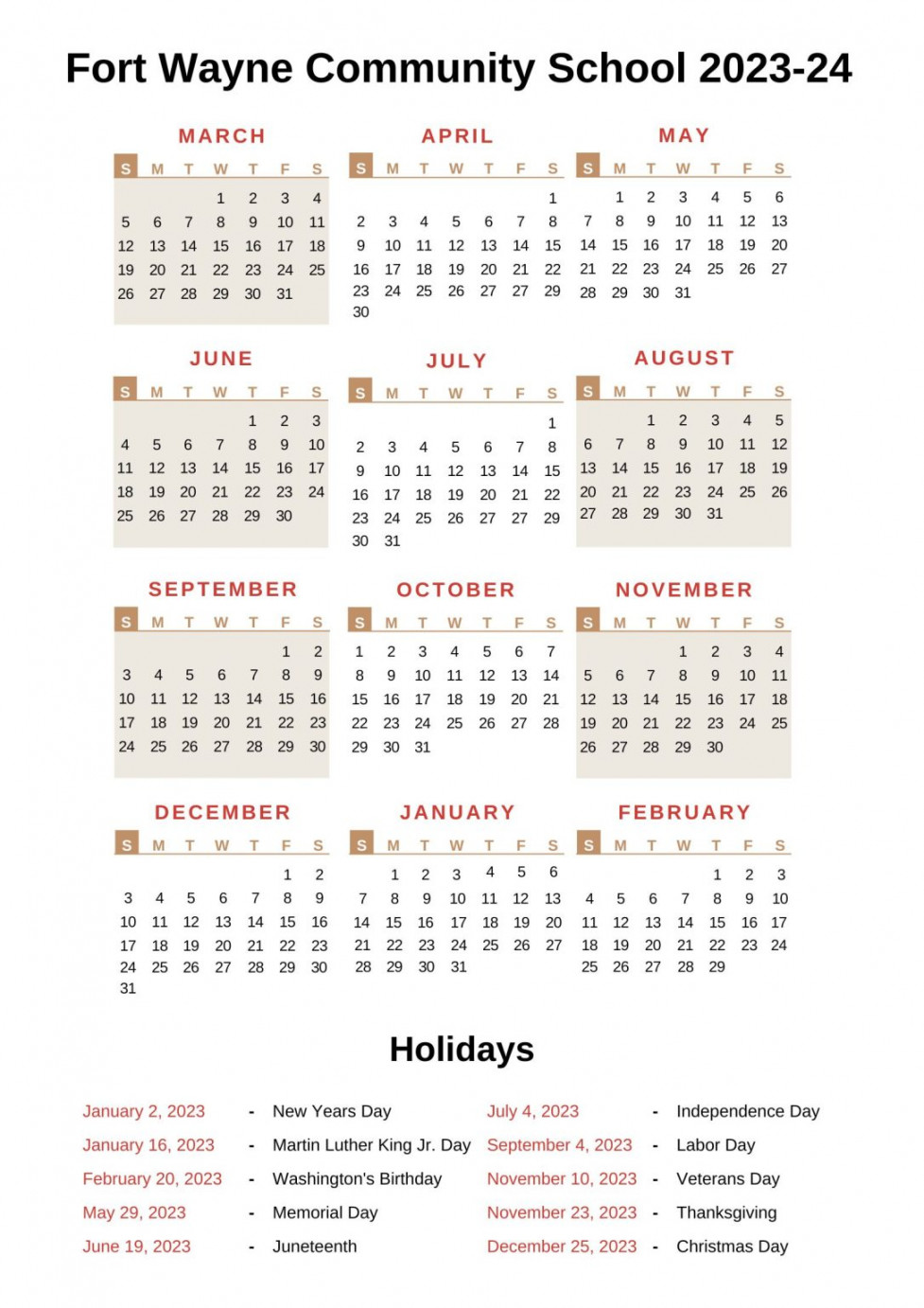 Fwcs Calendar - Fwcs Calendar -