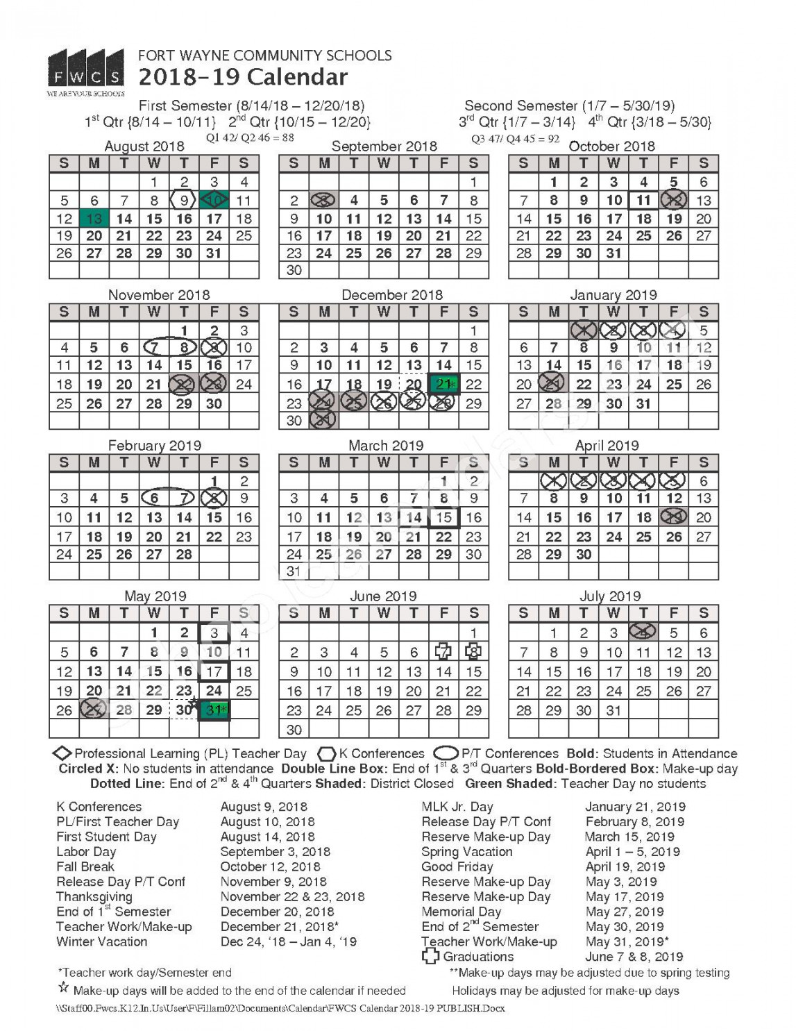 Fwcs Calendar - Fwcs Calendar -